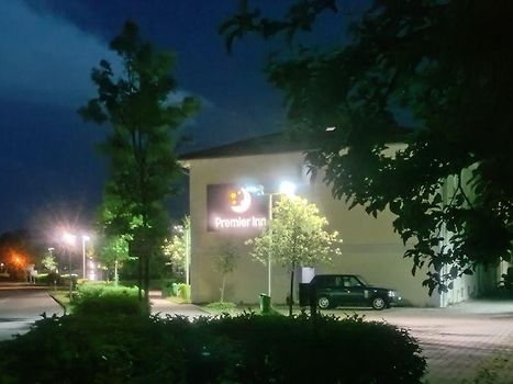 Premier Inn at night